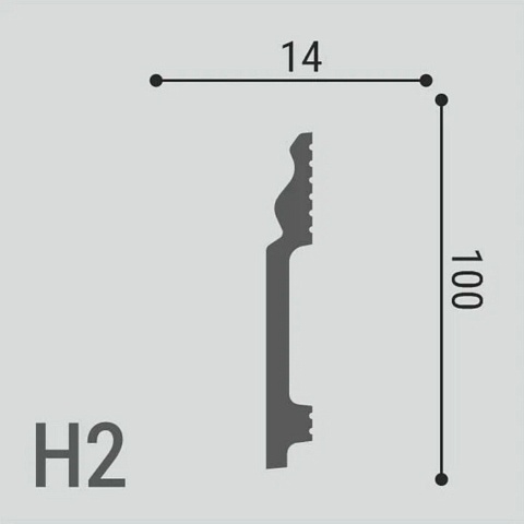 XPS Polymer Н 2 100х13/ Белый (фото 2)