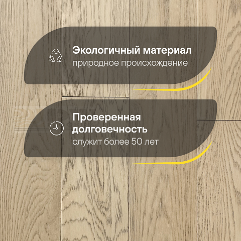 DW FLOORING 13 мм Дуб бежевый серый DW 12-11 лак матовый с фаской (фото 2)