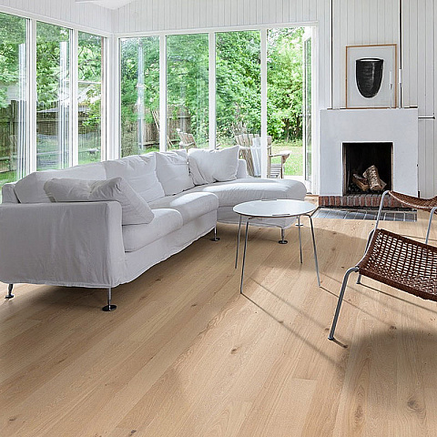 Паркетная доска Upofloor Дуб Гранд Латте белое масло однополосный Oak Grand 138 Latte 1S (фото 5)