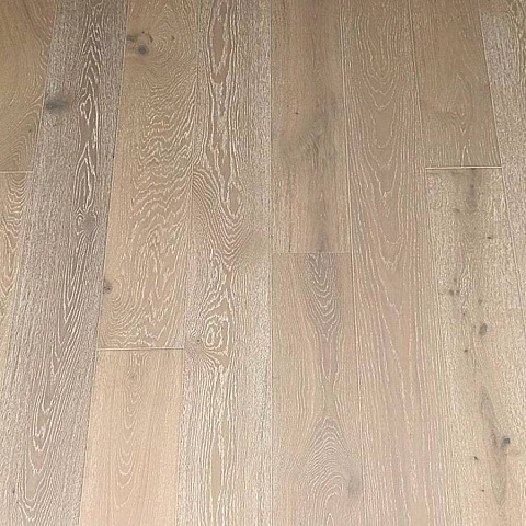 Wood Bee (650-1900)*190*14 Дуб Крема браш матовый Crema, UV-лак gloss 5-9% (фото 1)